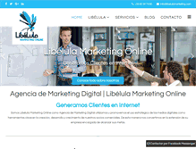 Tablet Screenshot of libelulamarketing.com
